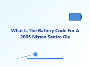 Locating the Nissan Sentra Gle Battery Code